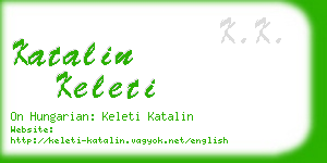 katalin keleti business card